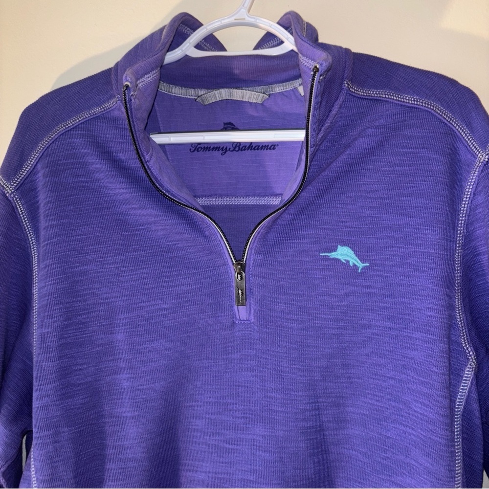 Tommy Bahama Men's Purple Pullover - Picture 2 of 9